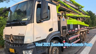 Gebruikt 2021 Zoomlion 50m betonpompwagen Mercedes-Benz chassis